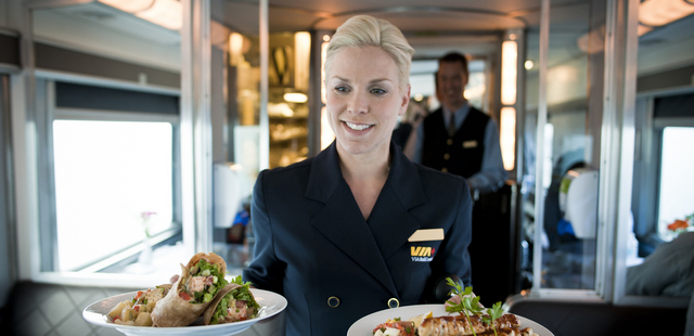 Dining on board