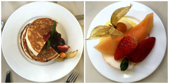 breakfast on board the Rocky Mountaineer