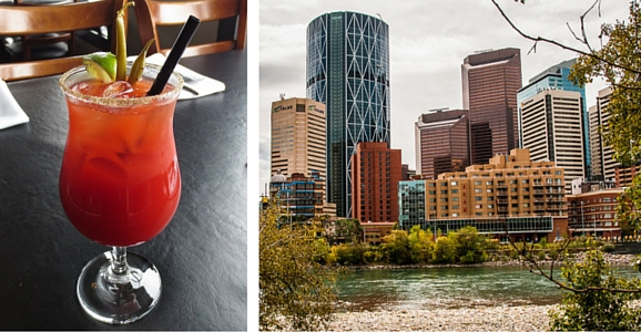 Caesar cocktail in Calgary, Canada