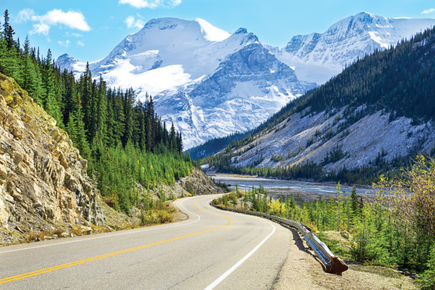 banff-road-alberta icefields parkway