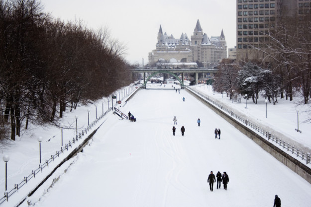 Skating on the Rideau Canal