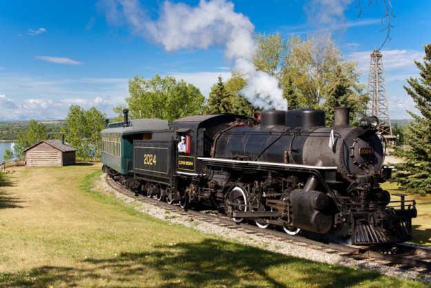 the Heritage Park Historical Village