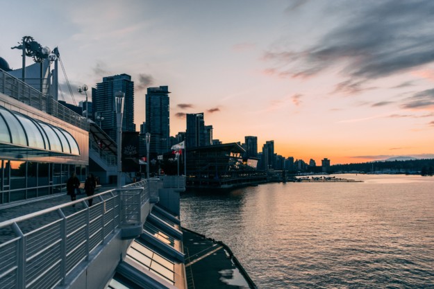 a view along the Vancouver coastline