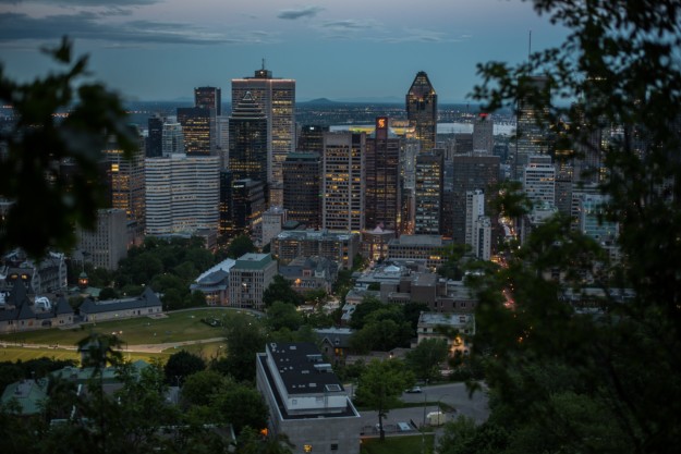 an aerial view of Montreal