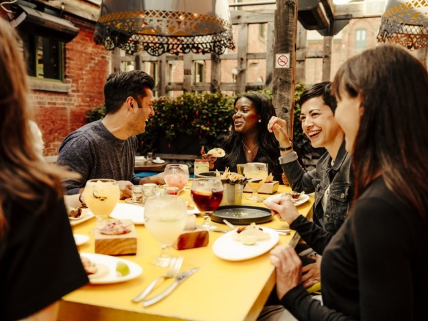 People dining in Toronto