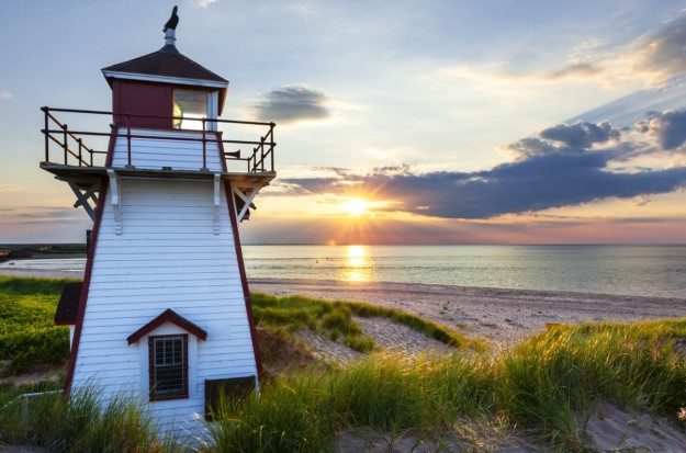 Sunset at Covehead Harbour Lighthouse, PEI