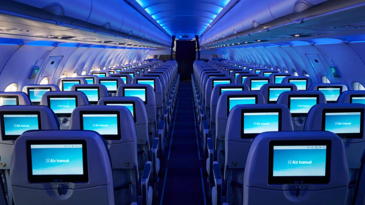 Night on plane