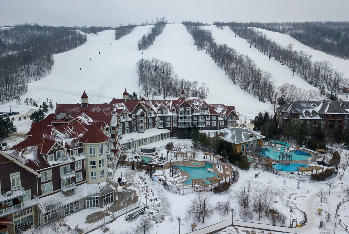 Ski slopes at Blue Mountain, Ontario