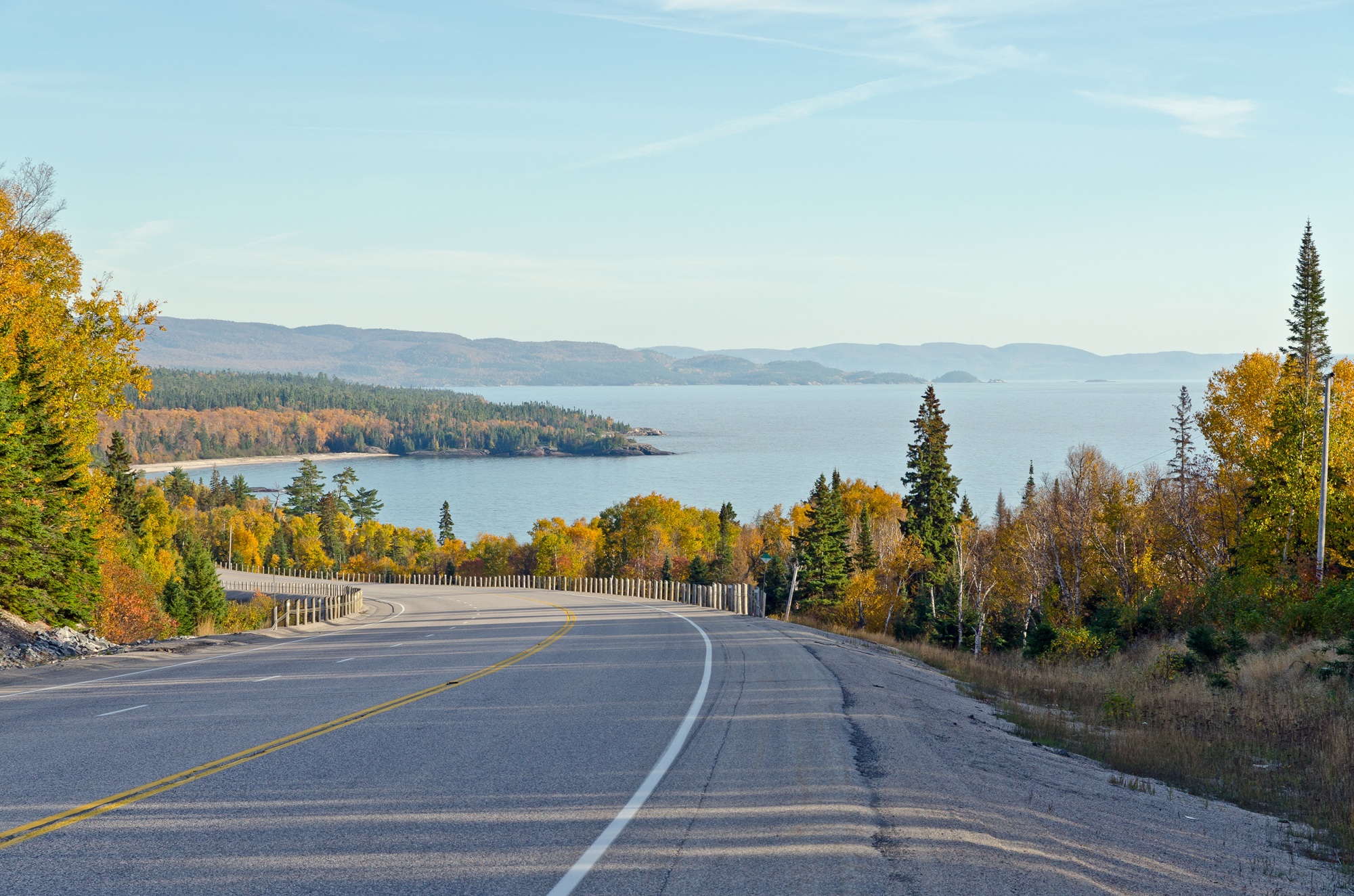 The Trans Canada Highway near Lake Superior