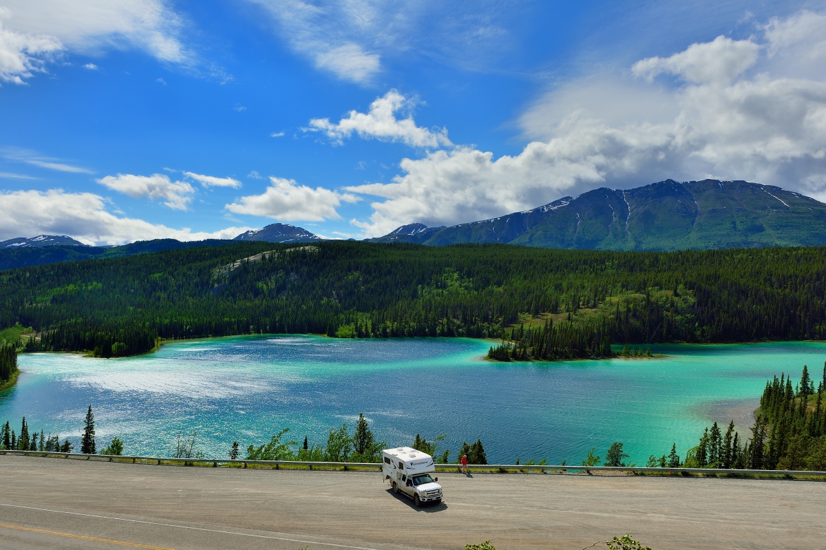 A scenic view of Emerald Lake in Yukon
