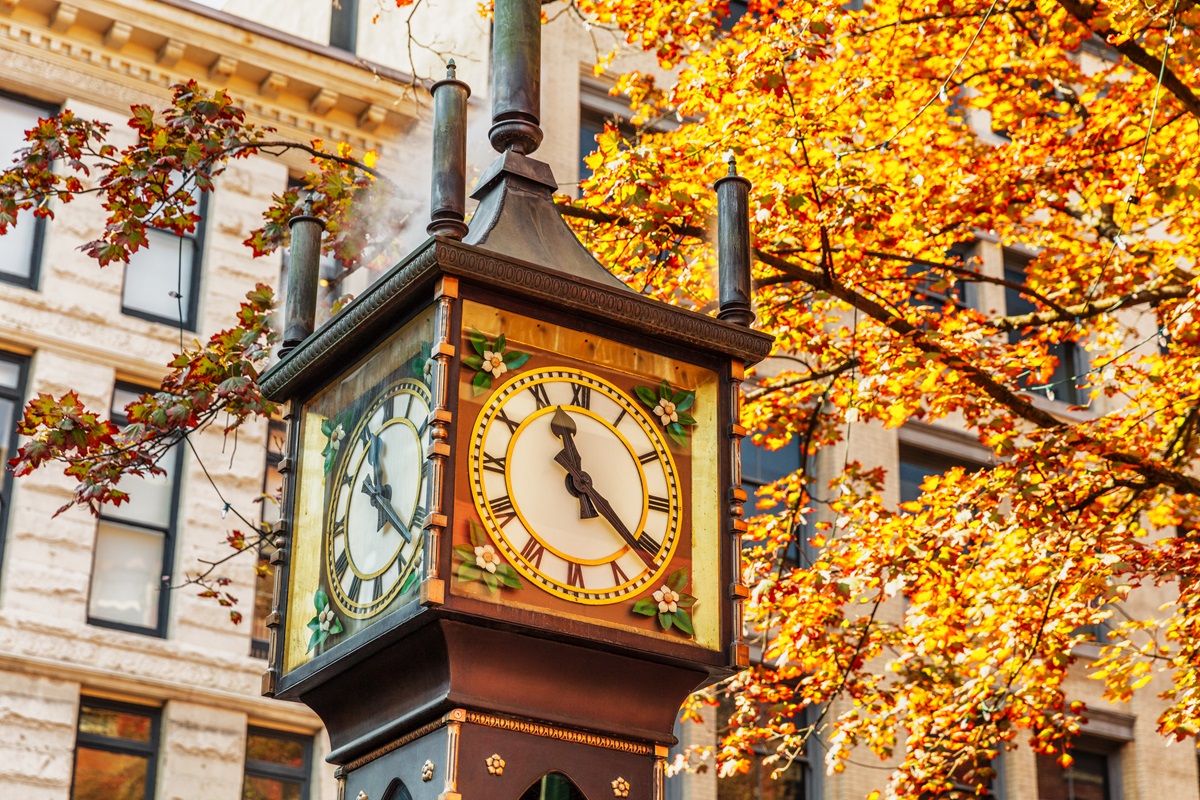 The famous Steam Clock in Gastown