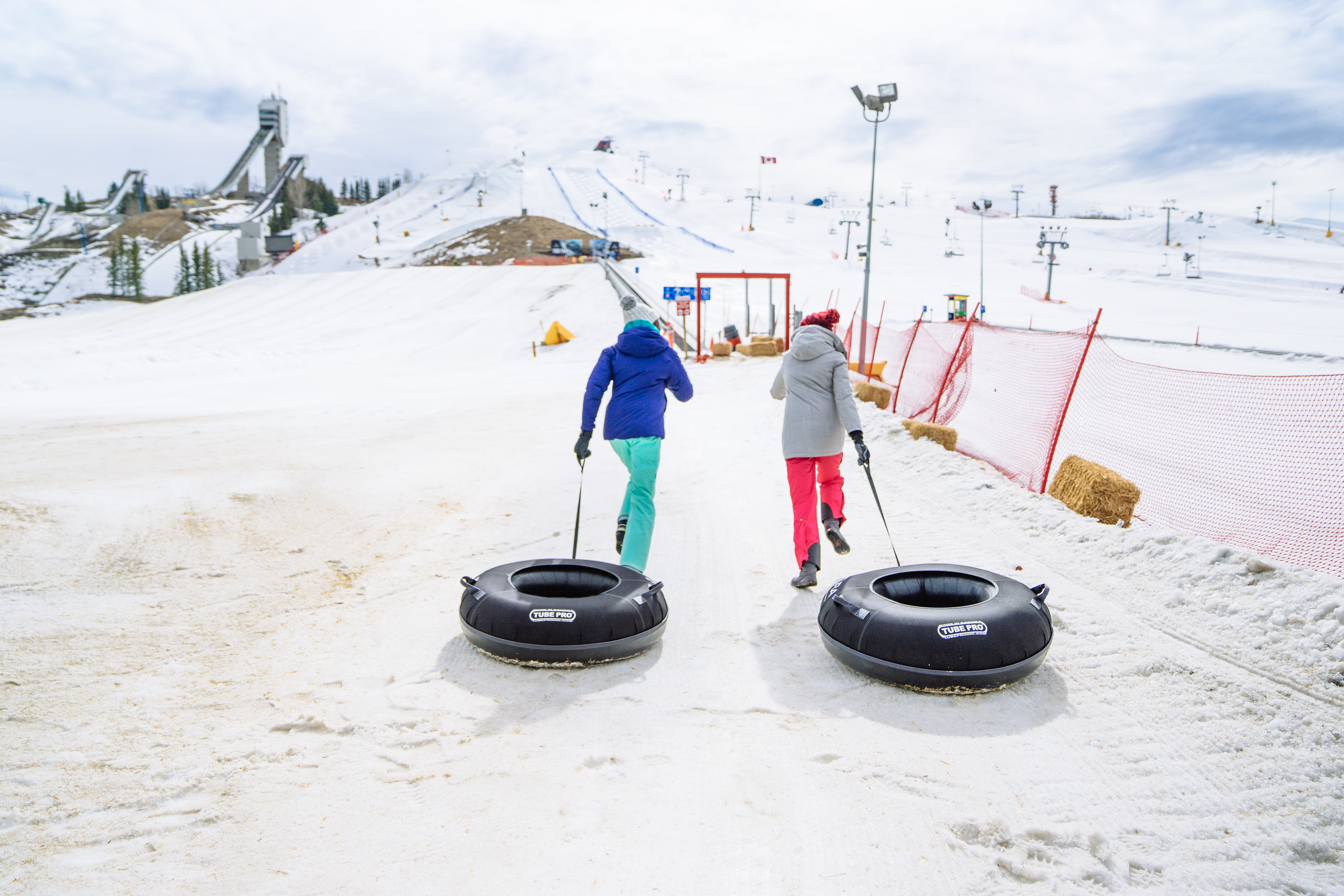 People tubing in Calgary